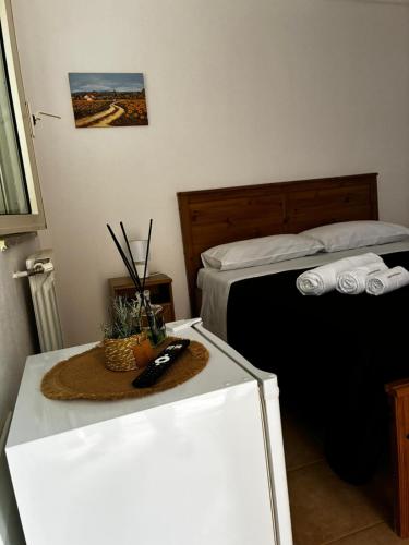 Ένα ή περισσότερα κρεβάτια σε δωμάτιο στο FatimApartments