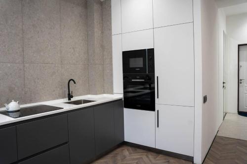 Dapur atau dapur kecil di apartment 12