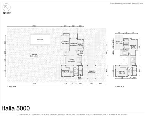 a floor plan of a villa crore at Casa Alquiler Tigre Barrio Nordelta 4 dormitorios in Benavídez