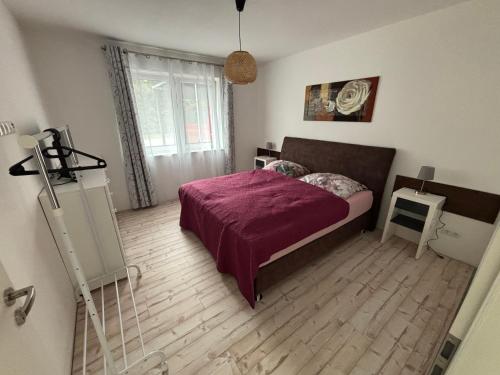 Ένα ή περισσότερα κρεβάτια σε δωμάτιο στο Haus Anna U