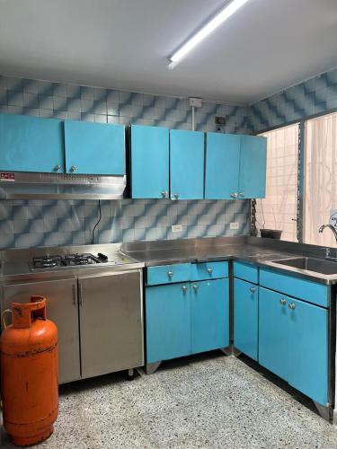 Η κουζίνα ή μικρή κουζίνα στο Hostal Abba