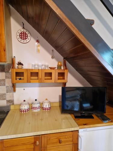 Una cocina o cocineta en Rêverie Amatrice