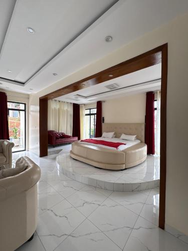 Postel nebo postele na pokoji v ubytování LUXE VILLA à KICUKIRO KIGALI RWANDA