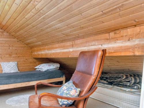 Ένα ή περισσότερα κρεβάτια σε δωμάτιο στο 6 person holiday home in rsted