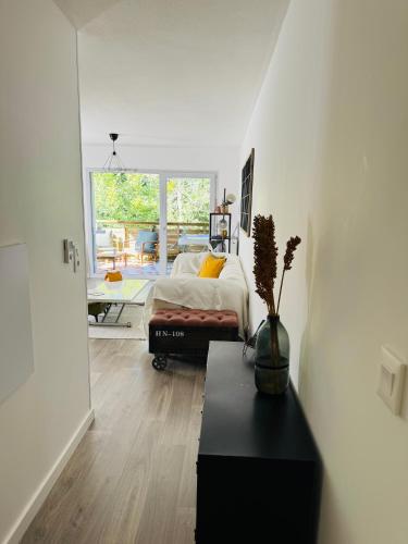 Katil atau katil-katil dalam bilik di Appartement calme Bayonne