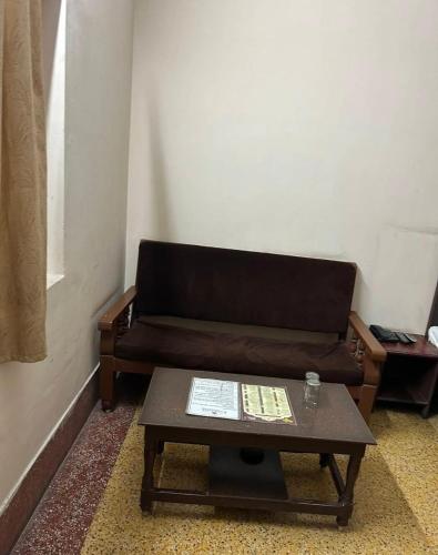 Posezení v ubytování Muktinath Guest House