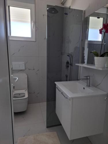 Koupelna v ubytování Vila stockholm