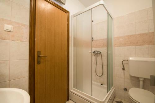 Koupelna v ubytování Apartment Casablanca