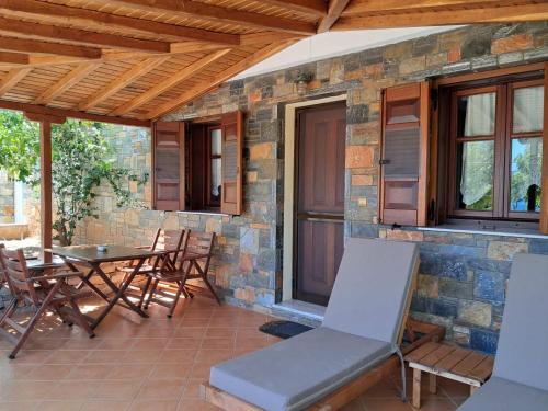 Χώρος καθιστικού στο Pelagos Villas