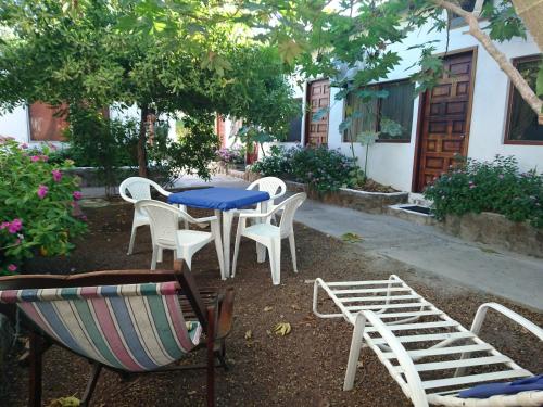 Un patio o zona al aire libre en Hostal Darwin B&B