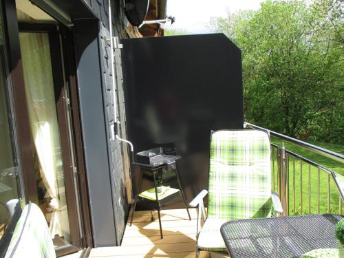 Balkón nebo terasa v ubytování Ferienwohnung an der Lay