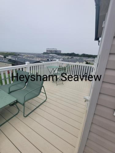 Balkón nebo terasa v ubytování Heysham seaview