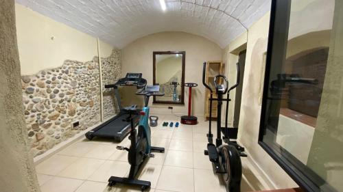 Fitness centrum a/nebo fitness zařízení v ubytování Casa les Orenetes