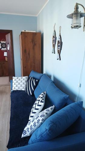 Χώρος καθιστικού στο Apartament Żeglarz
