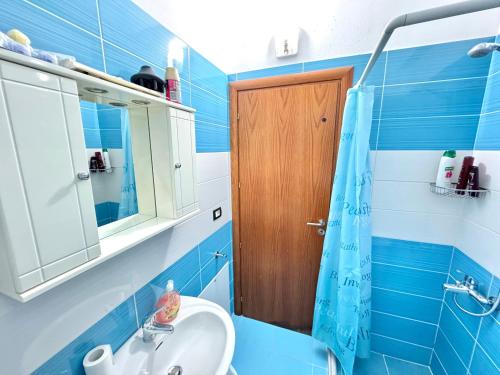 Et badeværelse på Gregor Apartments