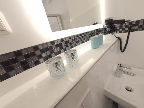 Koupelna v ubytování Ferienwohnung Auszeit-Wiesenblick