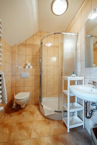 Koupelna v ubytování Apartament pod Glinikiem