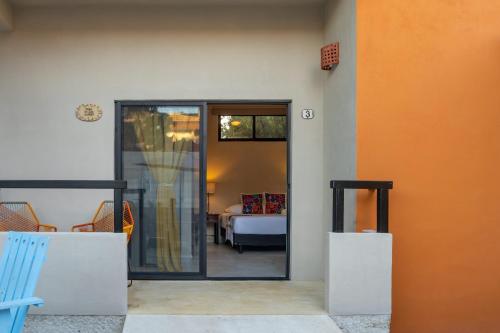 Posezení v ubytování Casa del Solar Centro Cozumel - Wifi gratuito Fibra Óptica 200 Mbps
