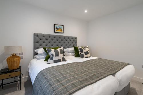 En eller flere senge i et værelse på Treloyhan Manor St Ives