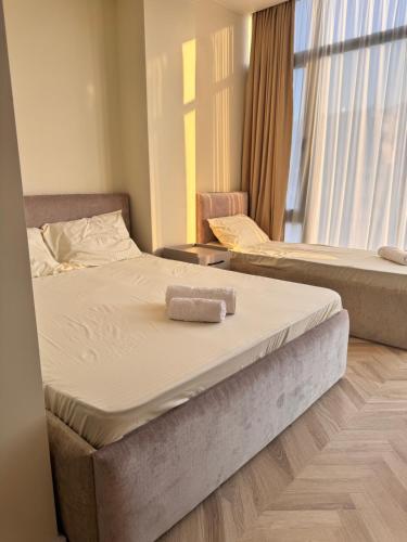 Postel nebo postele na pokoji v ubytování Randori Rest