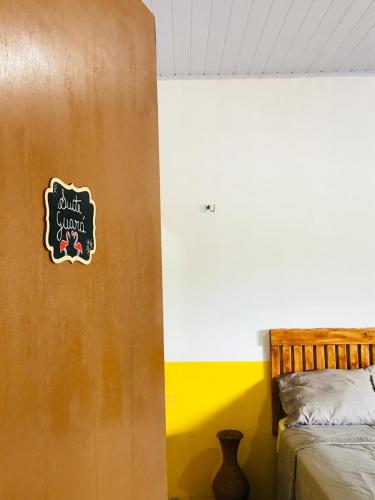 Katil atau katil-katil dalam bilik di Casa Amarílis - próxima a Atins