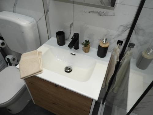 Koupelna v ubytování ONYX Apartments