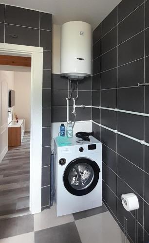 a washer and dryer in a small room at Holiday Home Krejović in Žabljak