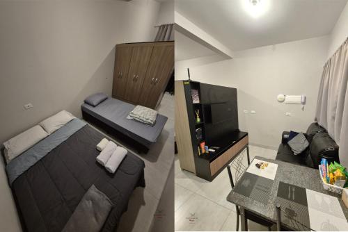 Ένα ή περισσότερα κρεβάτια σε δωμάτιο στο Residencial Yama - Hospedagens