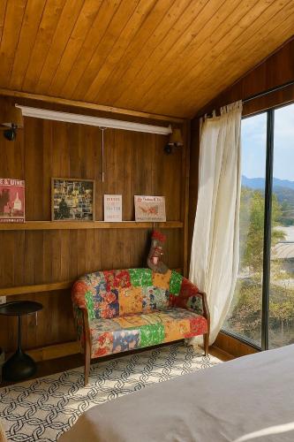 Posezení v ubytování Retro House Mộc Châu