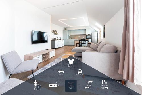 Disneyland-Paris, 7 pers, parking privé, Wi-Fi