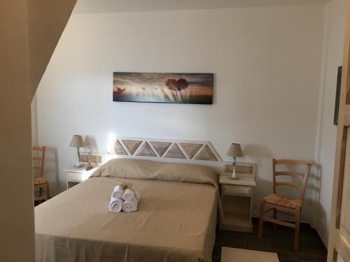 Säng eller sängar i ett rum på Monti di Jogliu