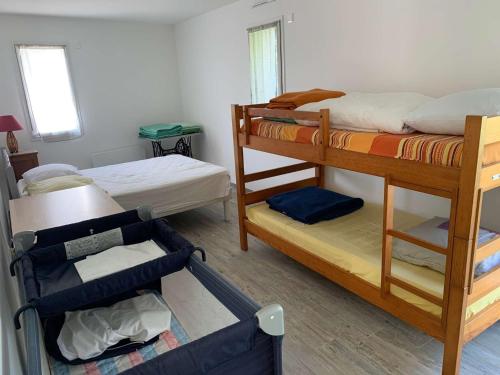 Postel nebo postele na pokoji v ubytování La Cordelière de St Hilaire