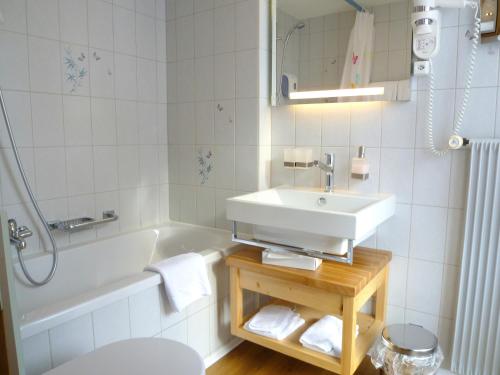 Koupelna v ubytování Hotel Blumental