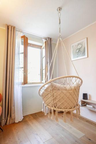 Postel nebo postele na pokoji v ubytování Casa Rheinblick - Apartment B