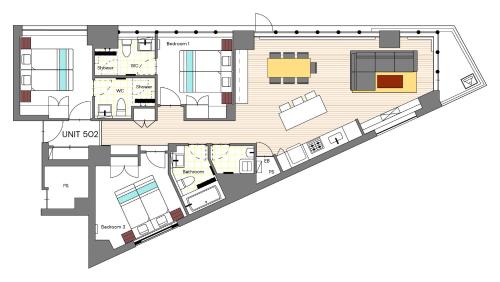 a floor plan of a house at Snow Crystal in Kutchan