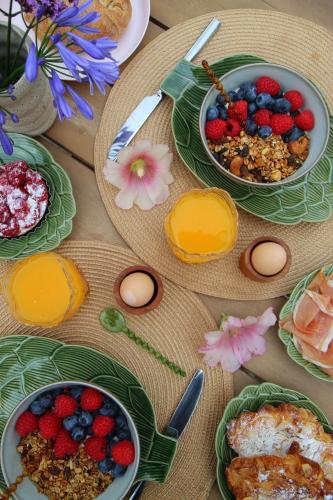 Mad på bed and breakfast-stedet eller i nærheden