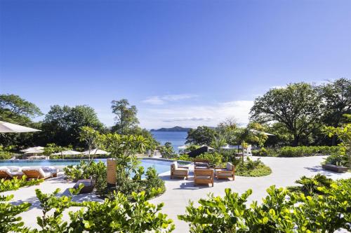 a view of the pool at the resort at Waldorf Astoria Costa Rica Punta Cacique in Playa Hermosa