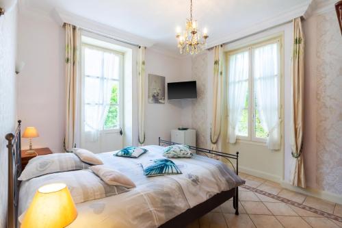 Posteľ alebo postele v izbe v ubytovaní Chambre D'hôtes Vignols