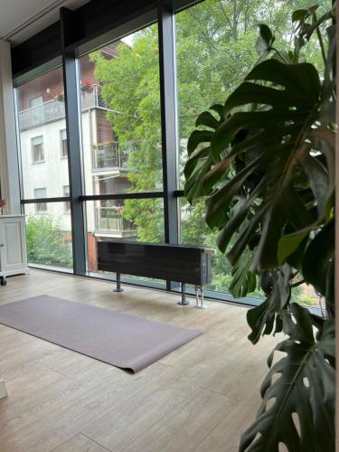 Balkoni atau teres di Wyjątkowy apartament blisko ZOO