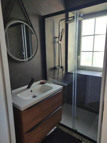 Koupelna v ubytování La Chatelardière