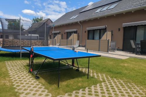 Stolní tenis v ubytování Maisonette Fewo's Schlabendorf am See nebo okolí