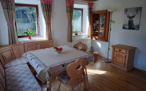 Χώρος καθιστικού στο Ferienhaus zum Moosbauer