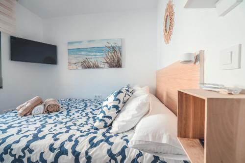 Ένα ή περισσότερα κρεβάτια σε δωμάτιο στο Baylight Retreat Apartment