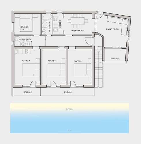 Apartman Lampić with beautiful sea view