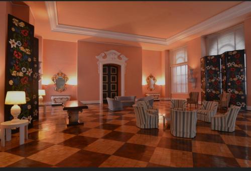 Ruang duduk di Loft de Mérilen - Palácio Quitandinha