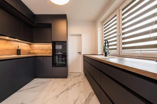 Dapur atau dapur kecil di Luxury Residence Tatry