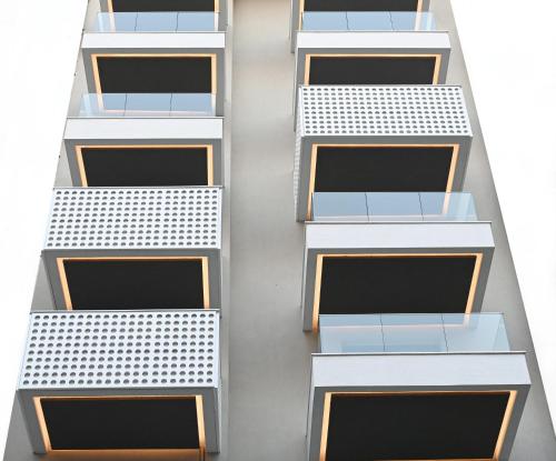 a view of the facade of a building at Icon Central SKG in Thessaloniki