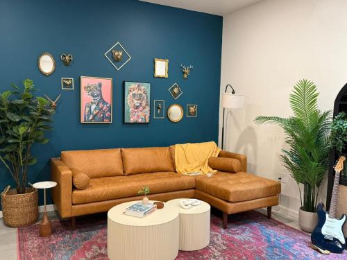 a living room with a couch and a table at 1906 Mission in San Francisco