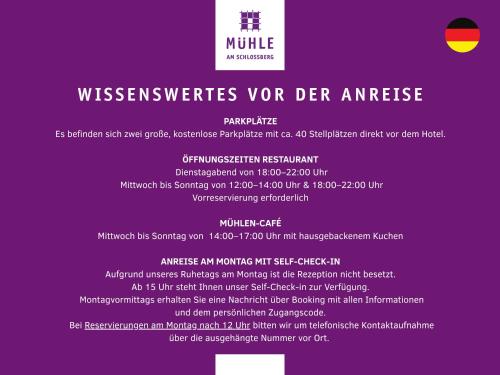 a flyer for a nursing program with a purple at Mühle am Schlossberg in Wartenberg-Rohrbach