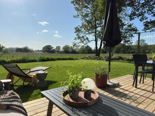 Ein Garten an der Unterkunft Skrylle Hideaway - cozy tiny house near Lund